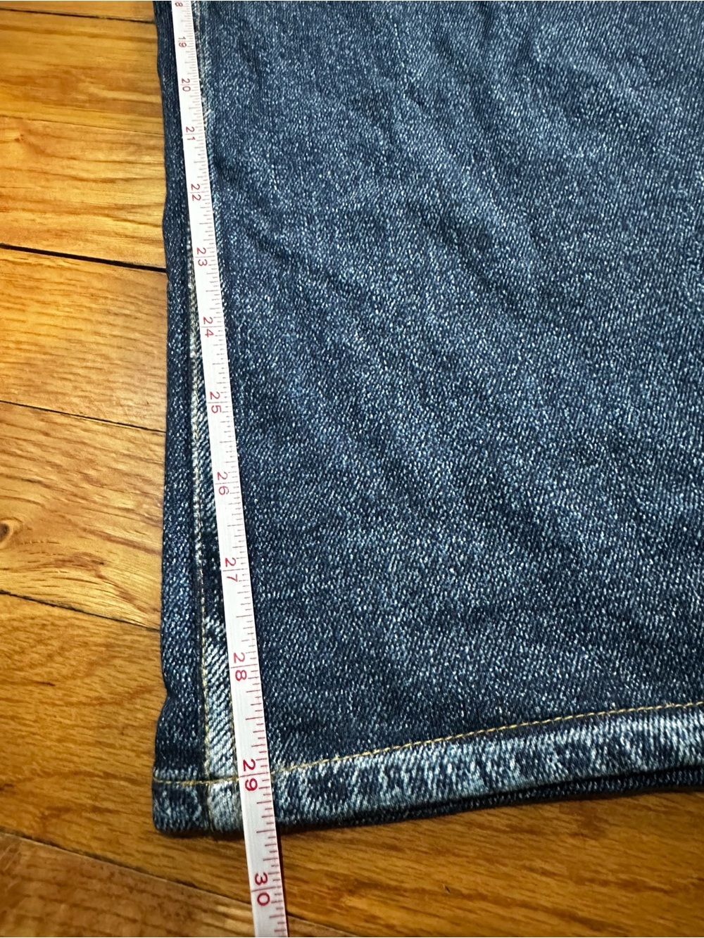rag & bone Wide Leg Denim Jeans in Medium Blue - Picture 7 of 10